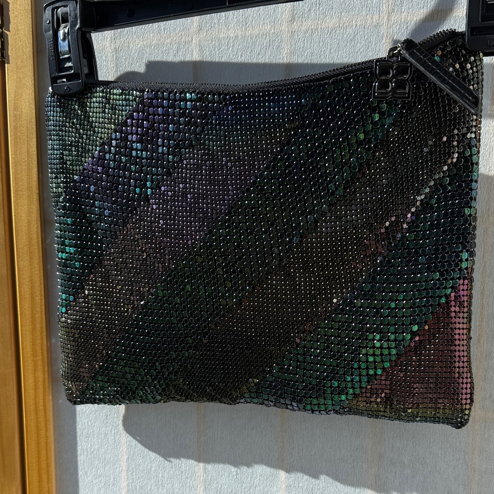 BCBGMaxAzria Black Textured Clutch